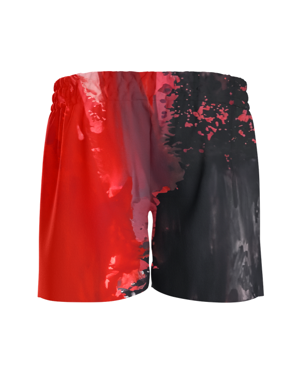 Acid Wash Red Shorts