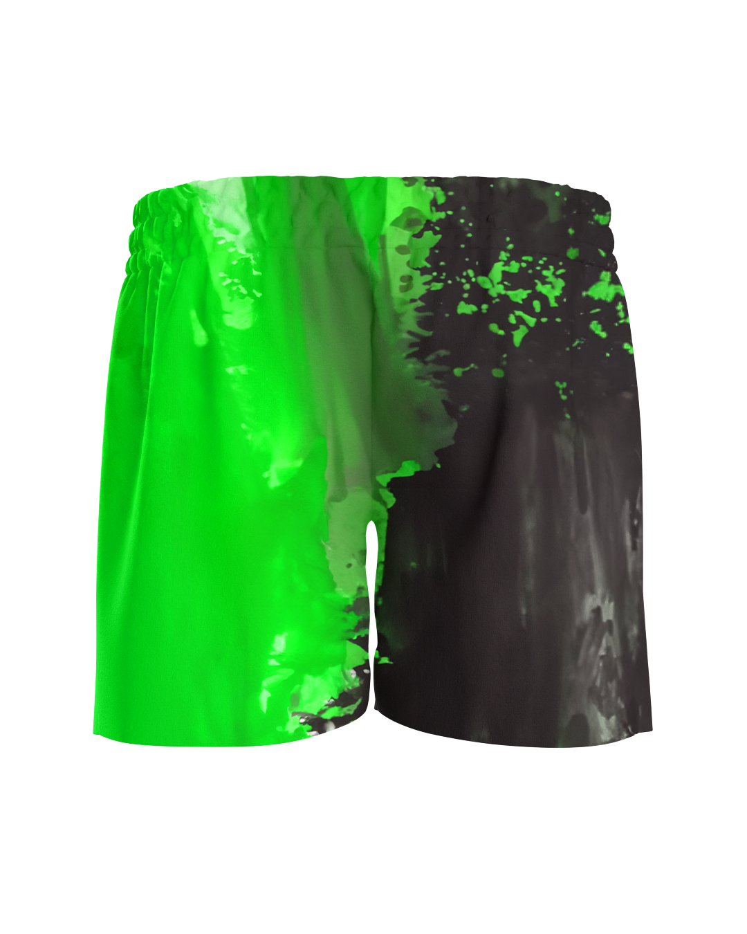 Acid Wash Green Shorts