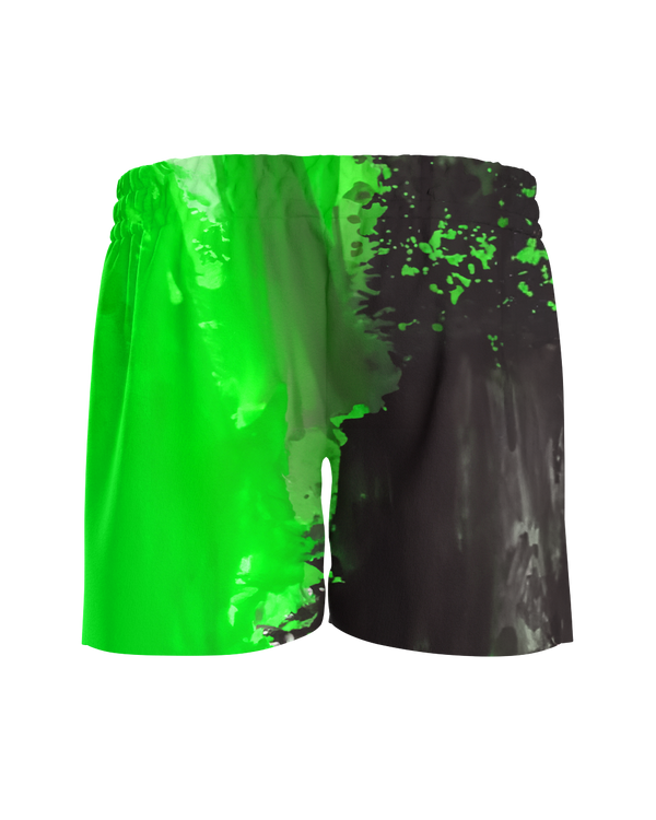 Acid Wash Green Shorts