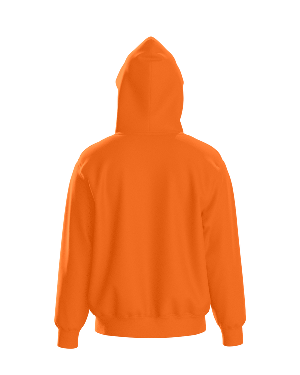 Orange Plain Hoodie