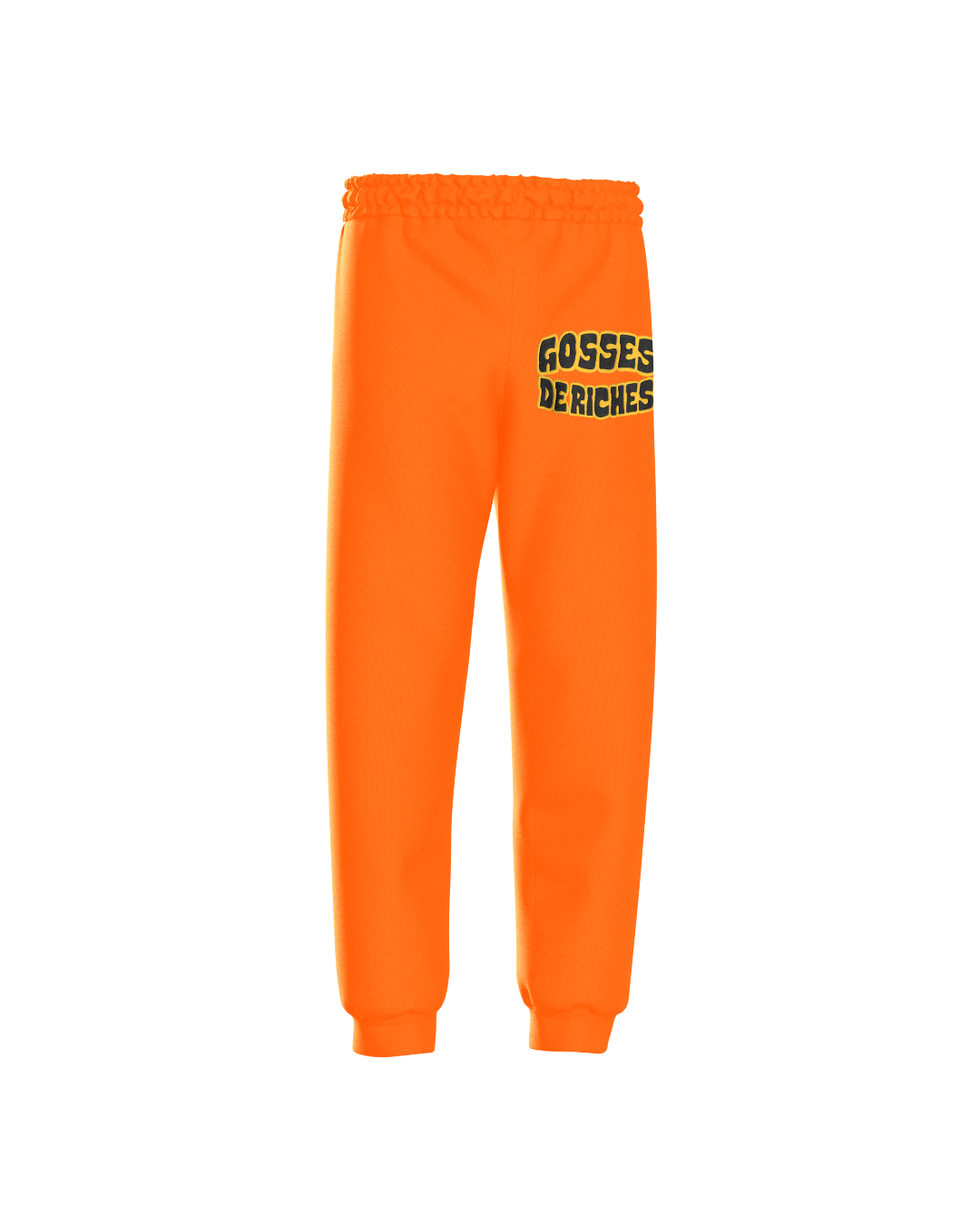 Orange Plain Sweatpants