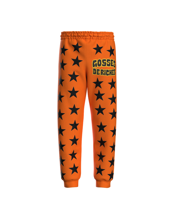 Orange Stars Sweatpants