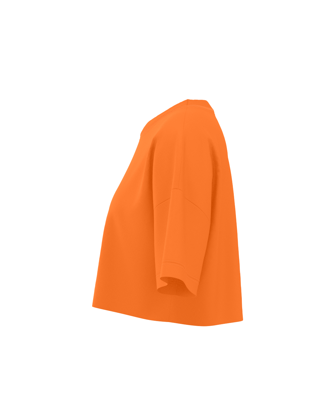 Orange Women Crop Top