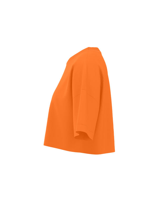 Orange Women Crop Top
